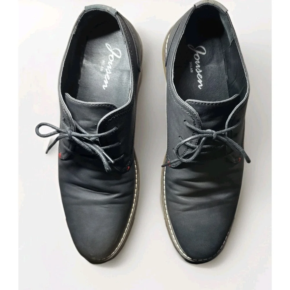Jousen‎ Milano Men's US 11.5 Black Lace Up Dress Shoes Business Casual Office